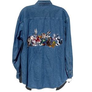 Vintage 1990’s Looney Toons Denim Shirt